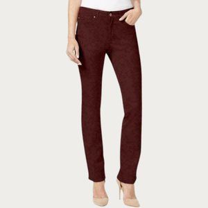 Charter Club Women's Lexington Straight-Leg Jeans Red Size 6
